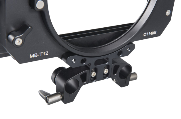 3-Stage 4 X 5.65" Carbon Fiber Clip-On Matte Box (110mm Back